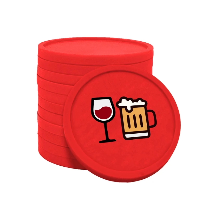 Jetons pour buvette bière et vin Ø29 mm - 100 pièces