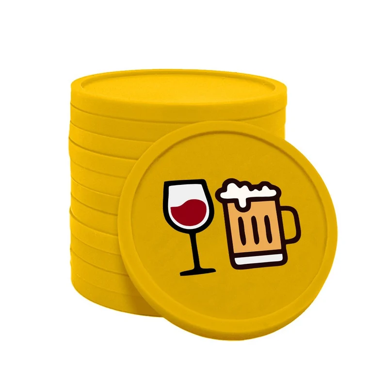 Jetons pour buvette bière et vin Ø29 mm - 100 pièces