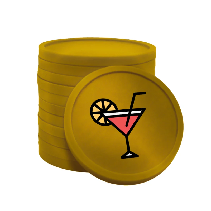 Jetons pour buvette cocktail Ø29 mm - 100 pièces