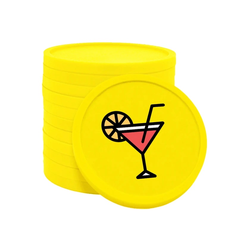 Jetons pour buvette cocktail Ø29 mm - 100 pièces