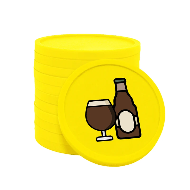 Jetons pour buvette bière spéciale Ø29 mm - 100 pièces