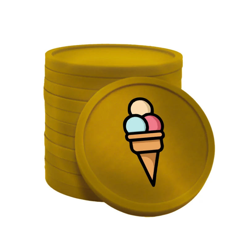 Jetons pour buvette glace Ø29 mm - 100 pièces