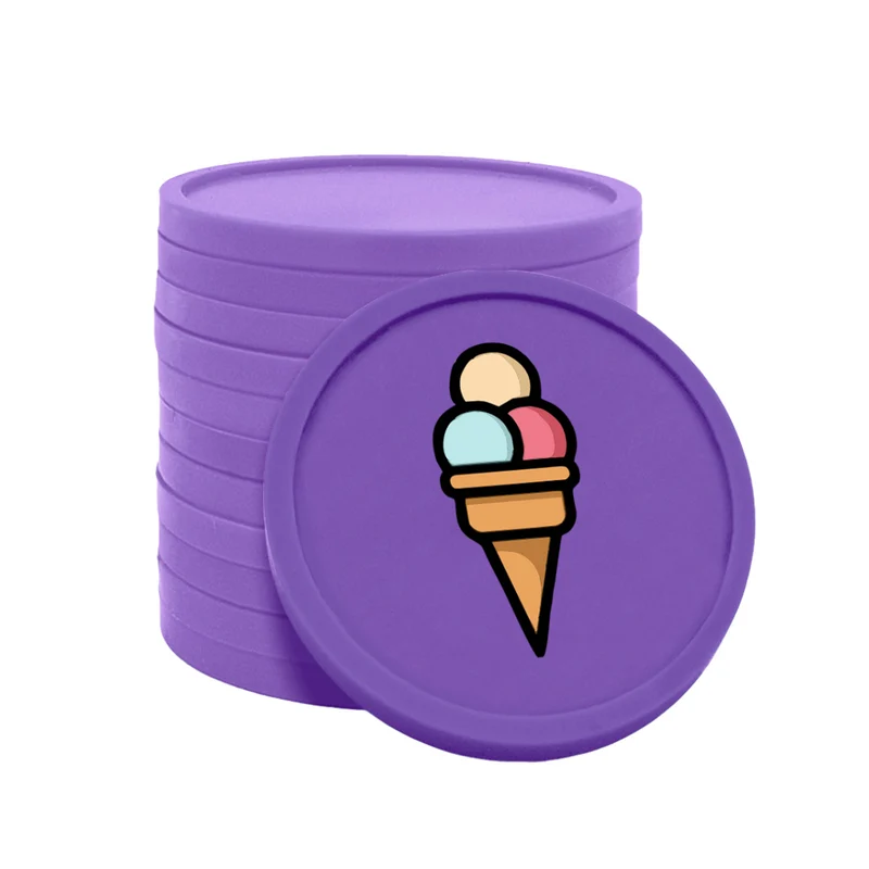 Jetons pour buvette glace Ø29 mm - 100 pièces