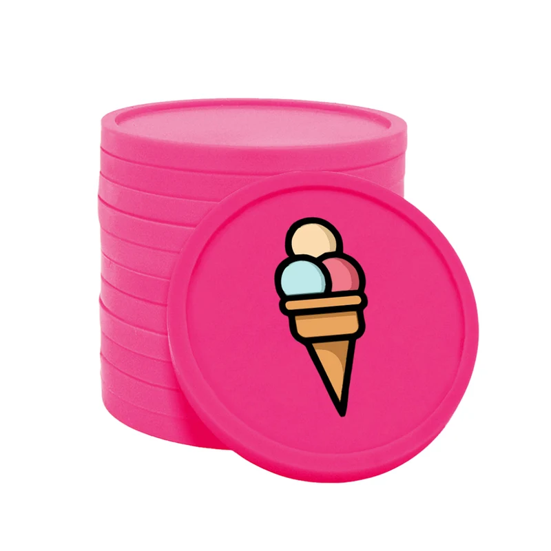 Jetons pour buvette glace Ø29 mm - 100 pièces