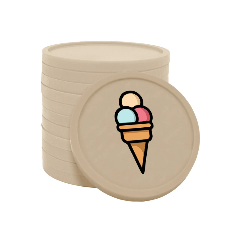 Jetons pour buvette glace Ø29 mm - 100 pièces