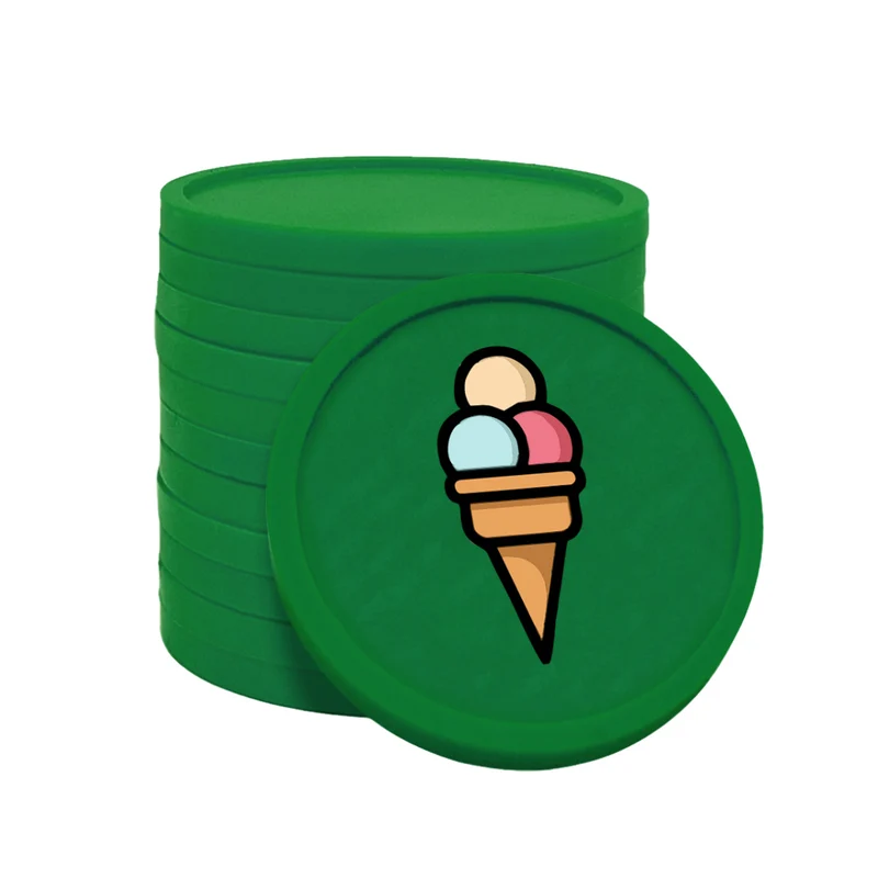 Jetons pour buvette glace Ø29 mm - 100 pièces