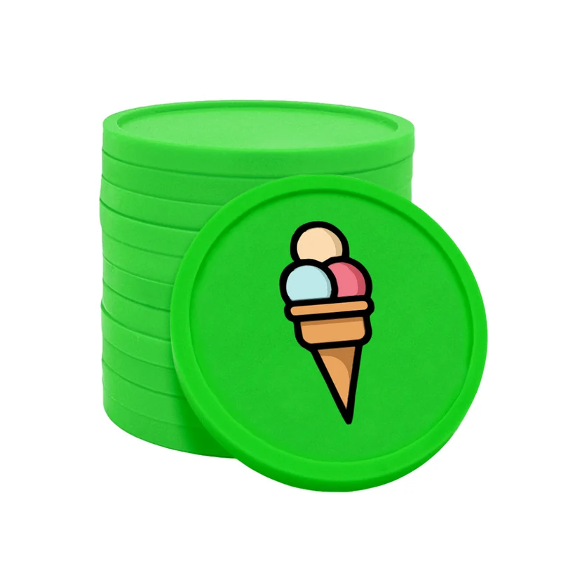 Jetons pour buvette glace Ø29 mm - 100 pièces