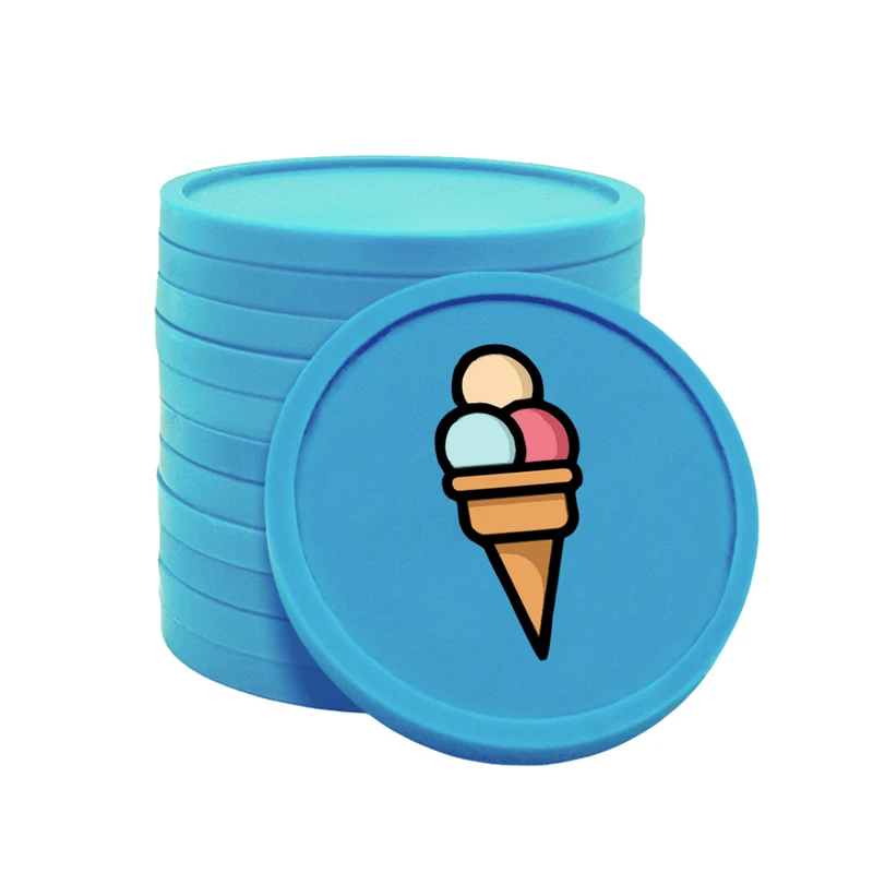Jetons pour buvette glace Ø29 mm - 100 pièces