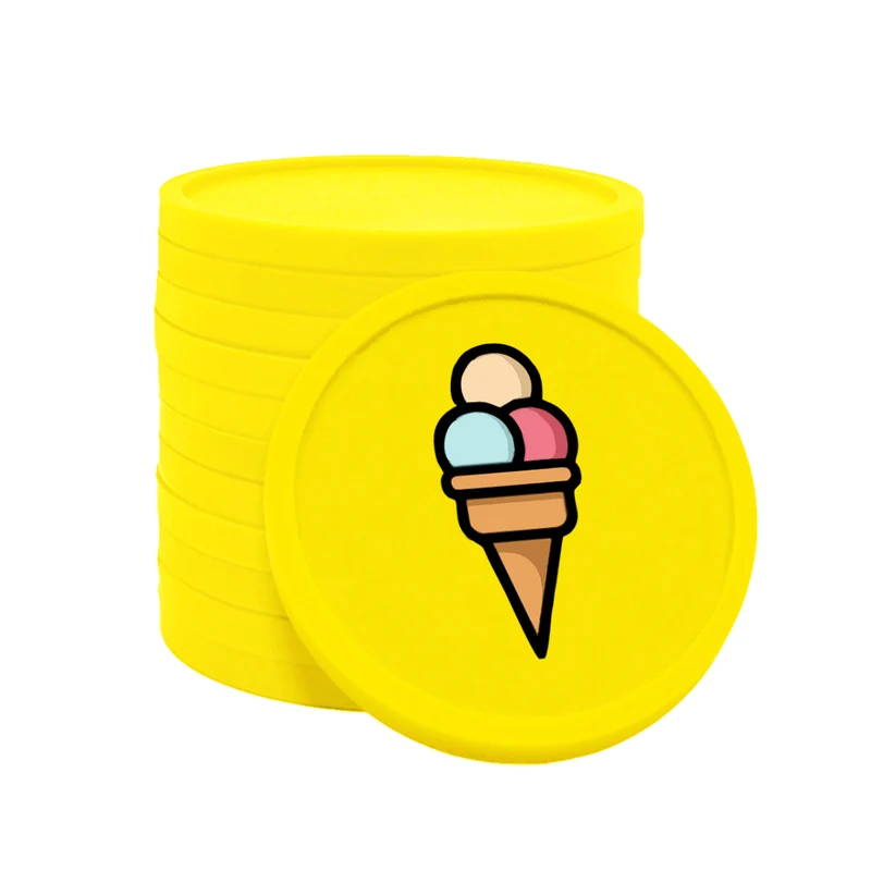 Jetons pour buvette glace Ø29 mm - 100 pièces