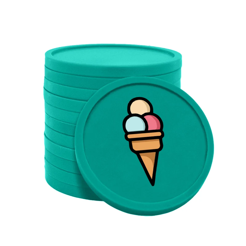 Jetons pour buvette glace Ø29 mm - 100 pièces