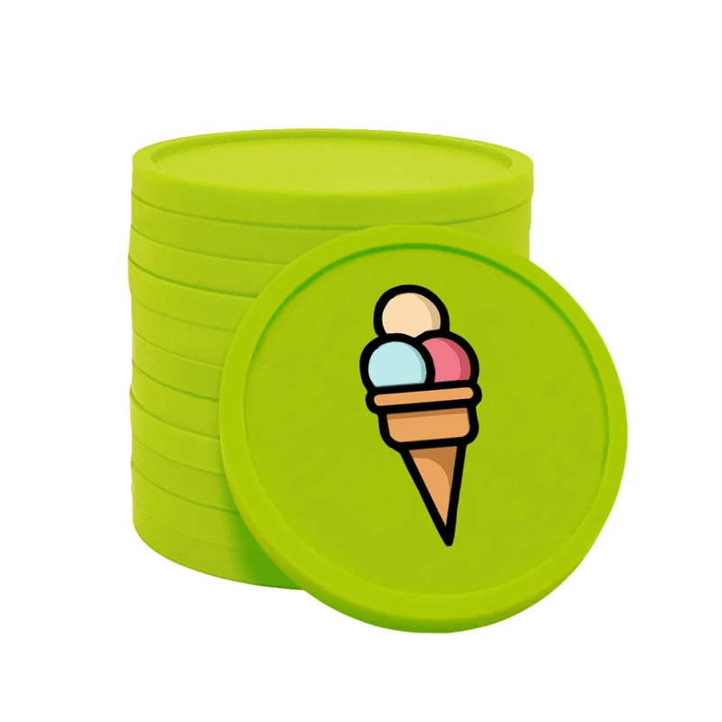 Jetons pour buvette glace Ø29 mm - 100 pièces