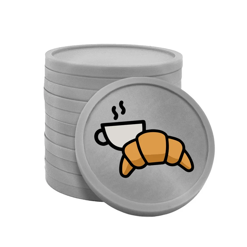 Jetons pour buvette café croissant Ø29 mm - 100 pièces