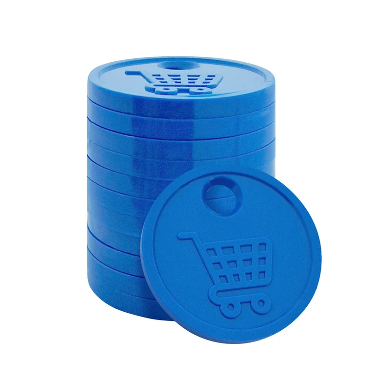 Jetons caddie personnalisés format 0,50 € - 100 pièces