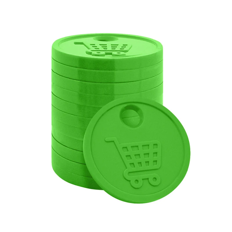 Jetons caddie personnalisés format 0,50 € - 100 pièces