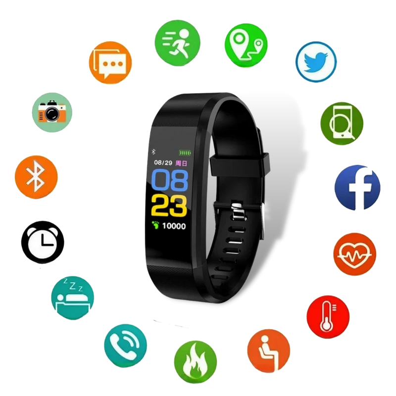 Montre Intelligente Seniors - Suivi Santé Avancé et Facile d'Utilisation