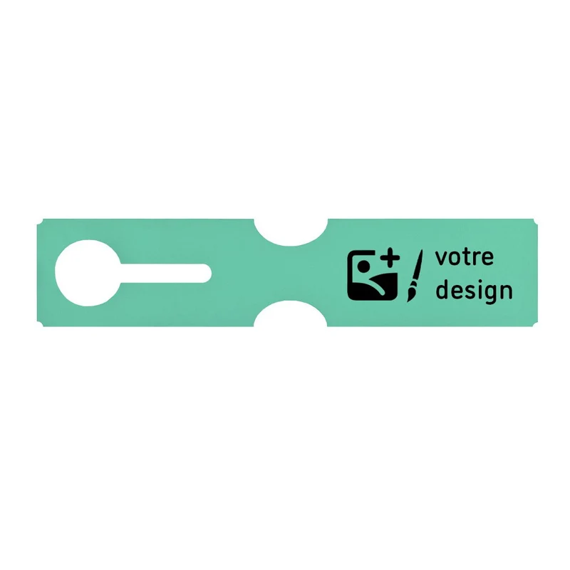 Grandes étiquettes à boucle personnalisées - 273,5 x 59 mm - 100 étiquettes