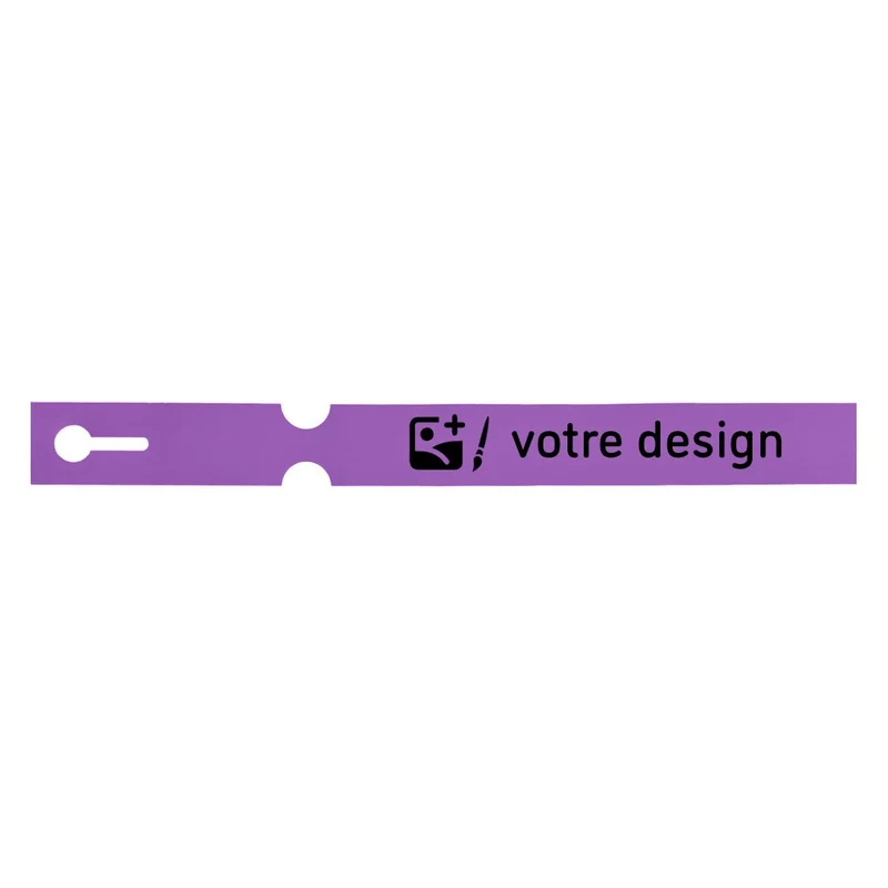 Étiquettes à boucle personnalisées - 250 x 25 mm- 4 voies - 100 étiquettes