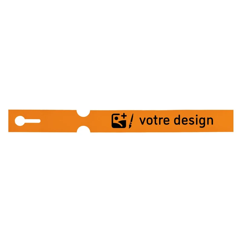 Étiquettes à boucle personnalisées - 250 x 25 mm- 4 voies - 100 étiquettes