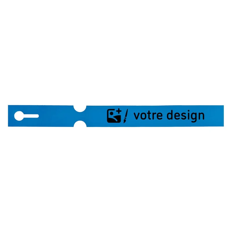 Étiquettes à boucle personnalisées - 250 x 25 mm- 4 voies - 100 étiquettes