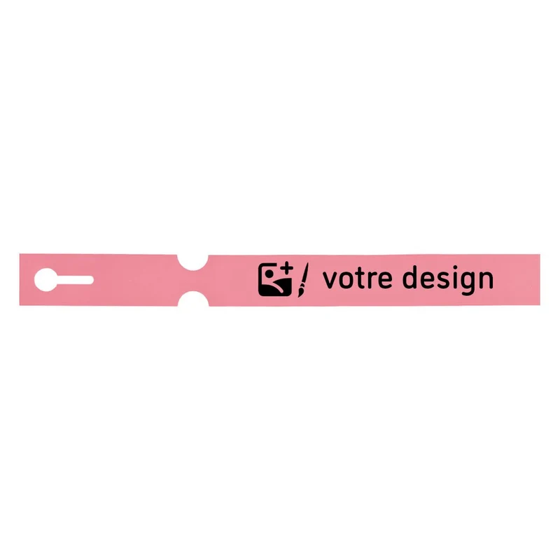 Étiquettes à boucle personnalisées - 250 x 25 mm- 4 voies - 100 étiquettes
