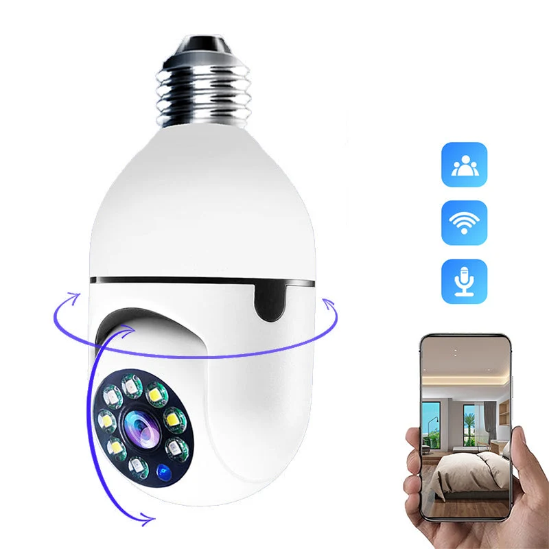 Caméra Sécurité HD WiFi - Ampoule