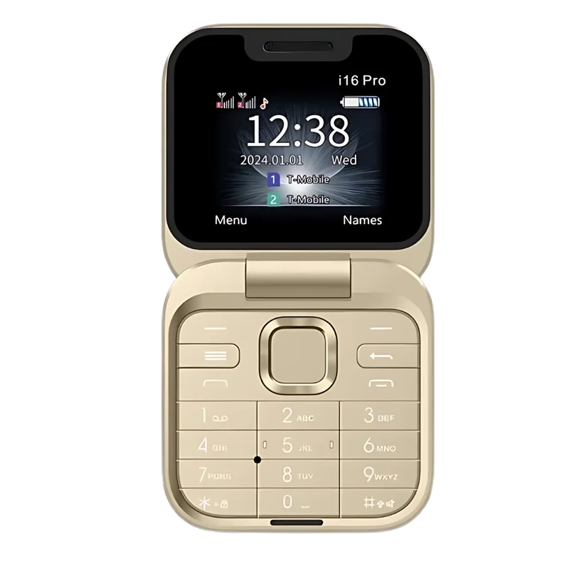 Téléphone portable pliable Dual Sim compact polyvalent