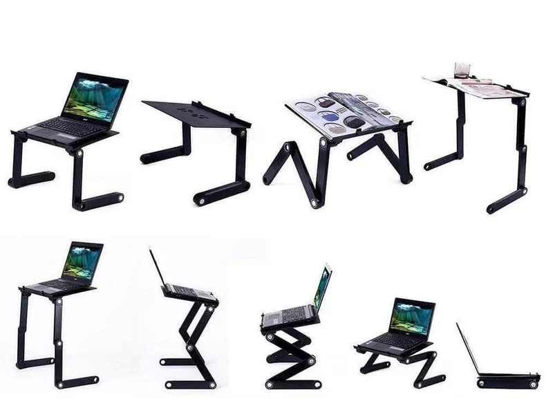 Support PC Portable Ergonomique - Réglable 360° - Confort & Santé
