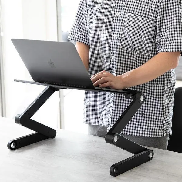 Support PC Portable Ergonomique - Réglable 360° - Confort & Santé