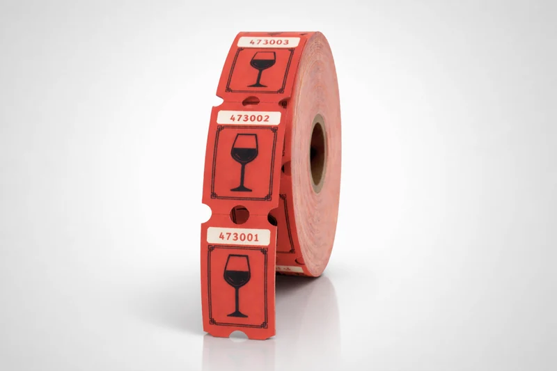 Billets de Boisson - Vin (1000 pcs)