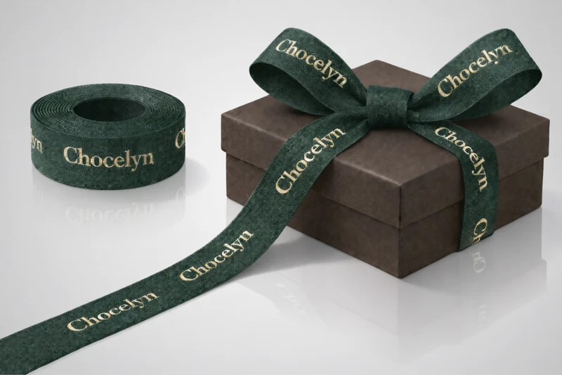 Ruban cadeau tissé