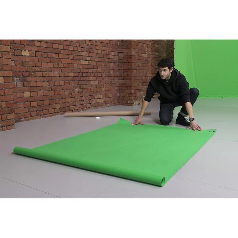 Vinyle pour plancher Vert Chroma Key 1.37 x 4m