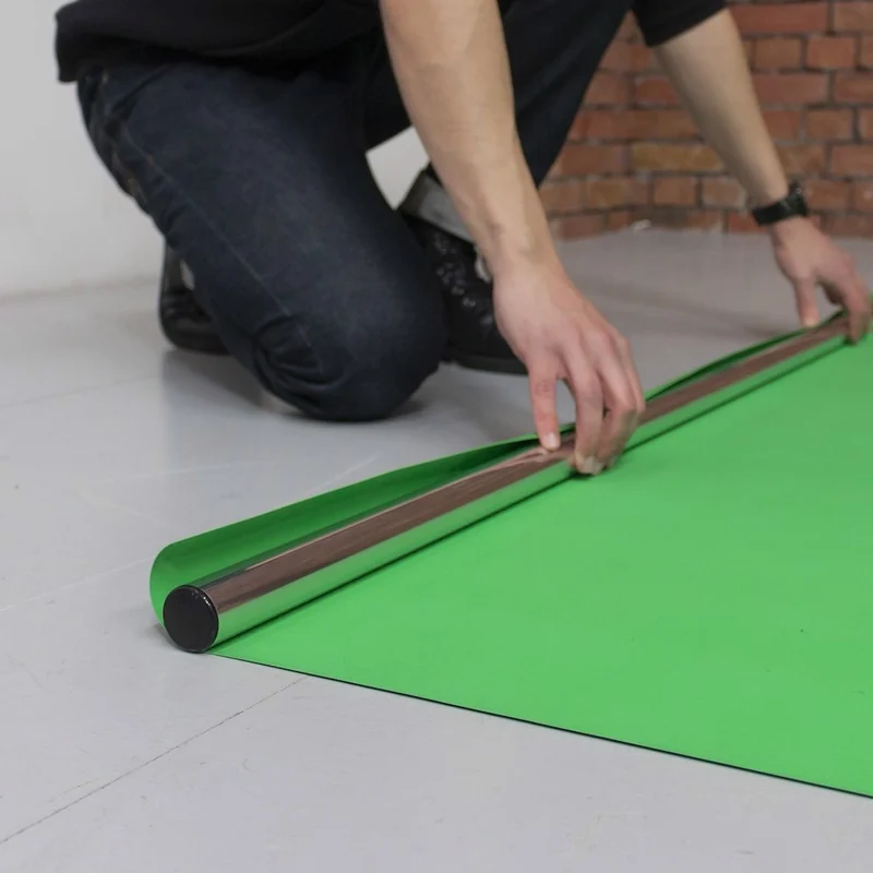 Vinyle pour plancher Vert Chroma Key 1.37 x 4m