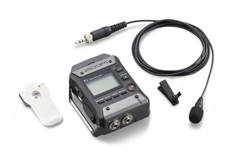 Enregistreur de terrain F1-LP avec microphone lavalier