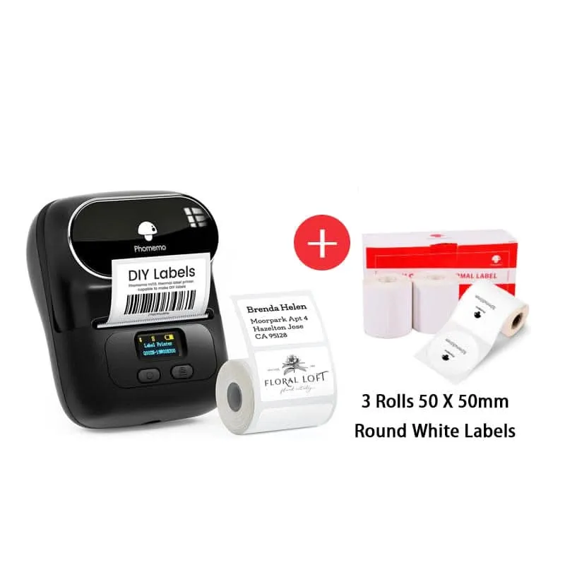 Phomemo M110 Bluetooth Portable Thermal Business Label Maker Kit