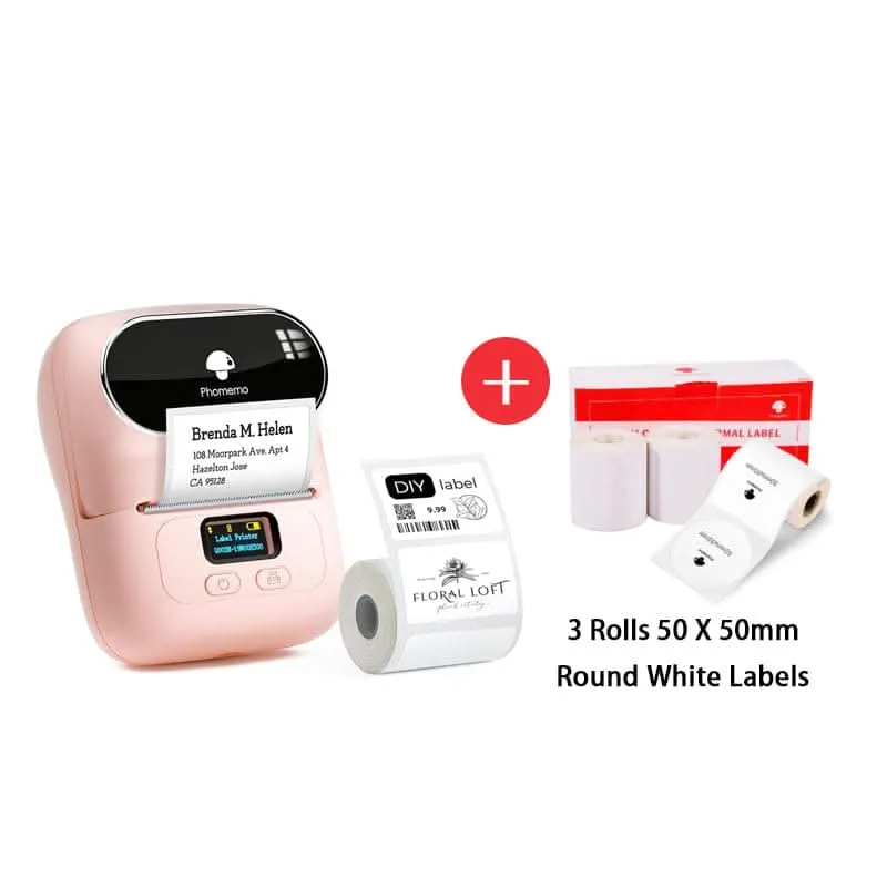 Phomemo M110 Bluetooth Portable Thermal Business Label Maker Kit