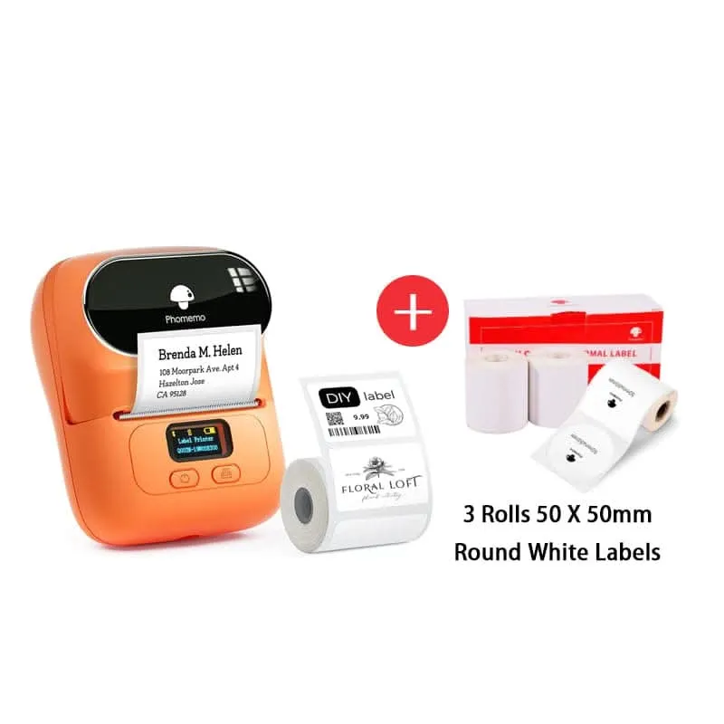 Phomemo M110 Bluetooth Portable Thermal Business Label Maker Kit