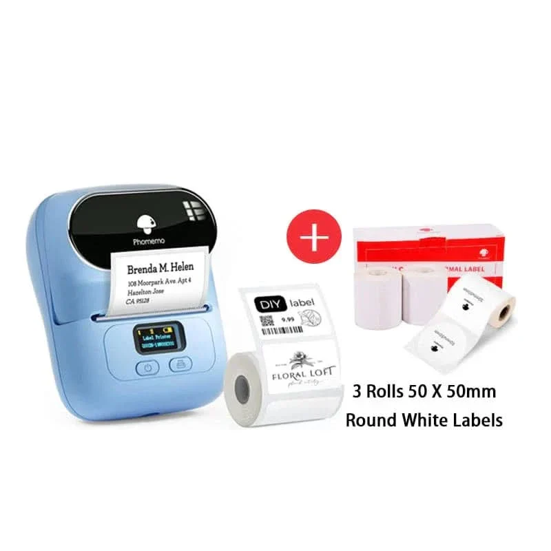 Phomemo M110 Bluetooth Portable Thermal Business Label Maker Kit