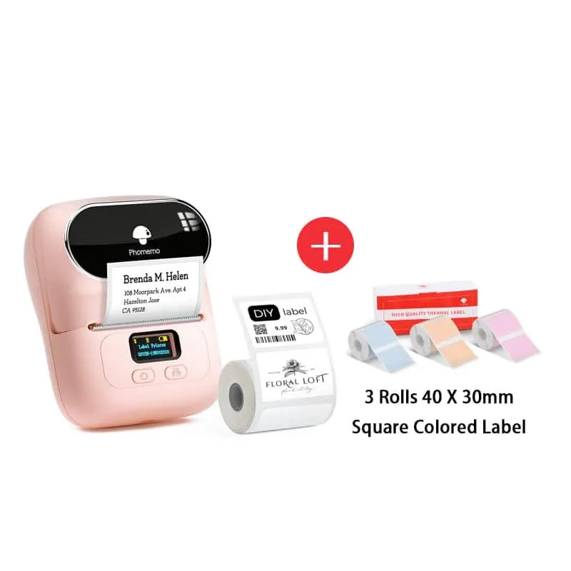 Phomemo M110 Bluetooth Portable Thermal Business Label Maker Kit