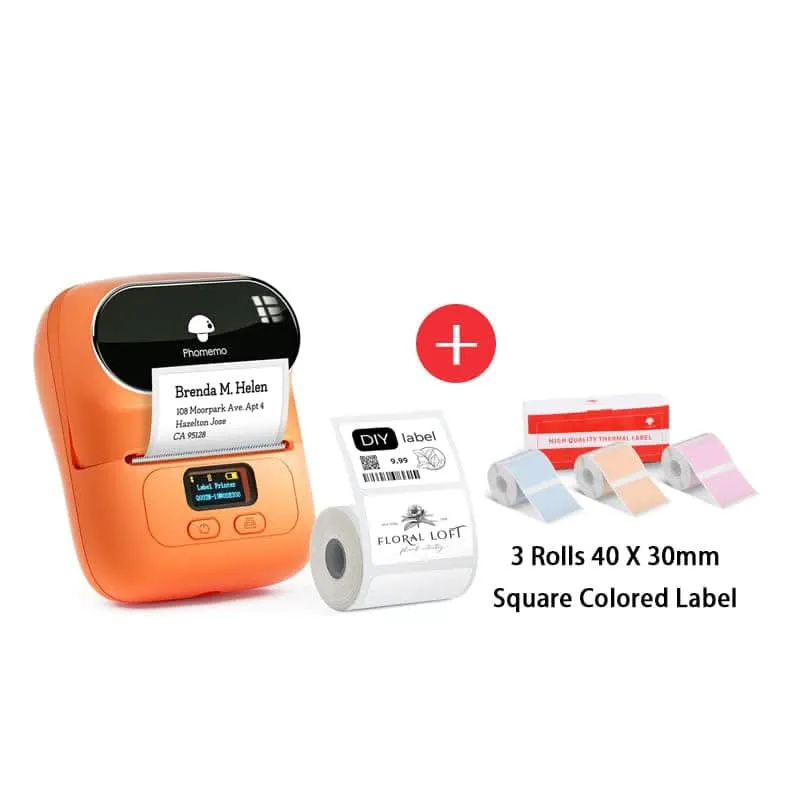 Phomemo M110 Bluetooth Portable Thermal Business Label Maker Kit