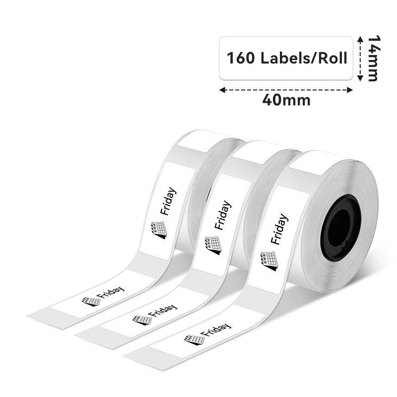 Phomemo Black on White Thermal Label for D30/D35/Q30/Q30S