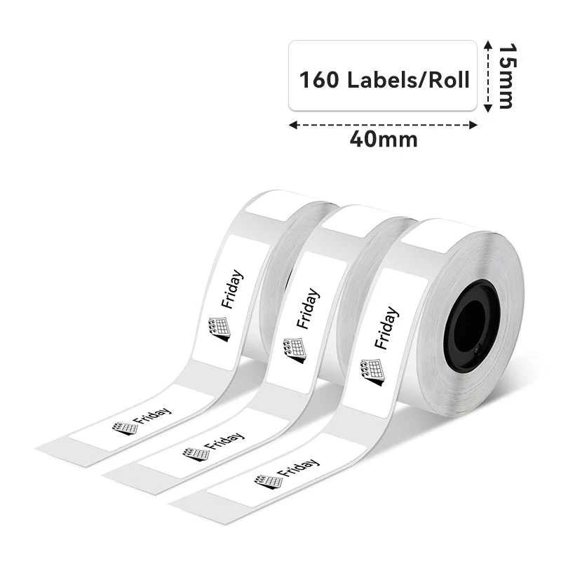 Phomemo Black on White Thermal Label for D30/D35/Q30/Q30S