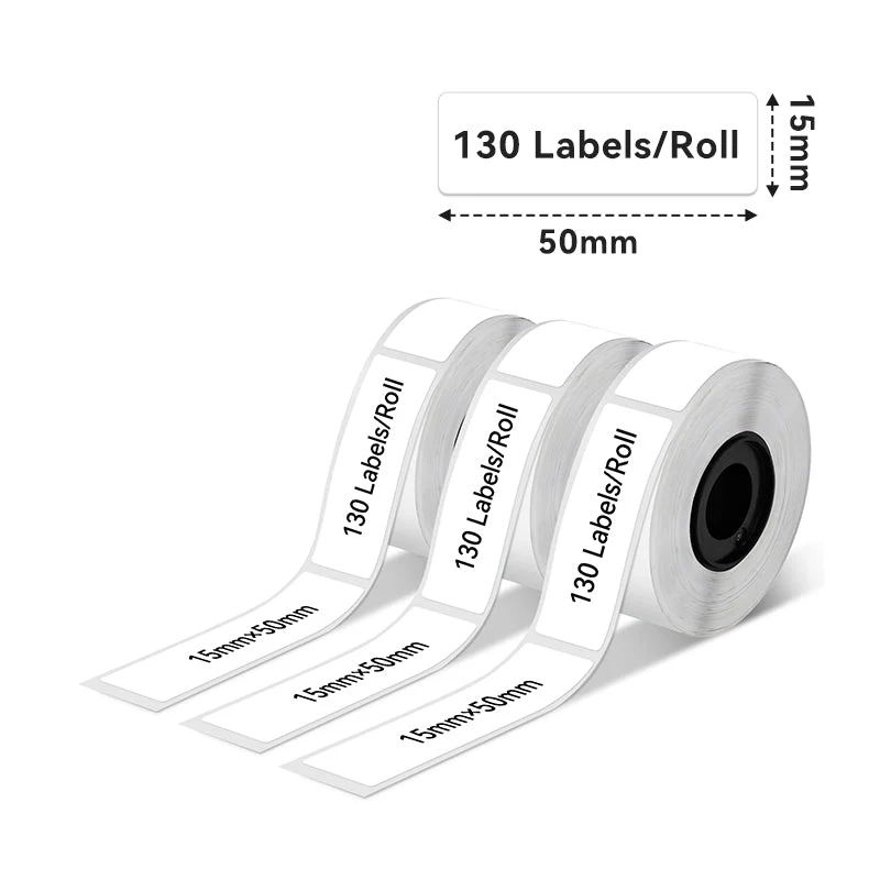 Phomemo Black on White Thermal Label for D30/D35/Q30/Q30S