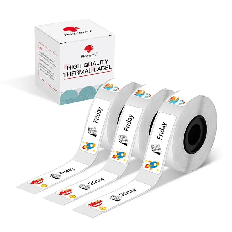 Phomemo 14x40mm Transportation Pattern Label for D30/D35/Q30/Q30S
