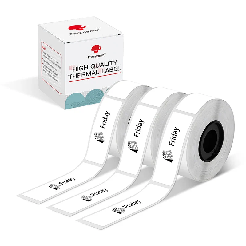 Phomemo 12x50mm White Thermal Labels for D30/D35/Q30/Q30S