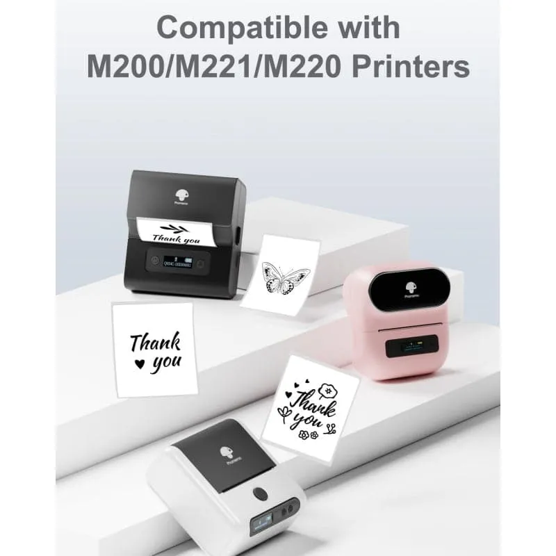 Phomemo 62×100mm White Thermal Label for M200/M220/M221