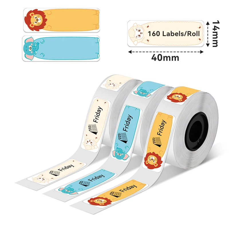 Phomemo 14 x 40mm Thermolabel für D30/D35/Q30/Q30S – 3 Rollen