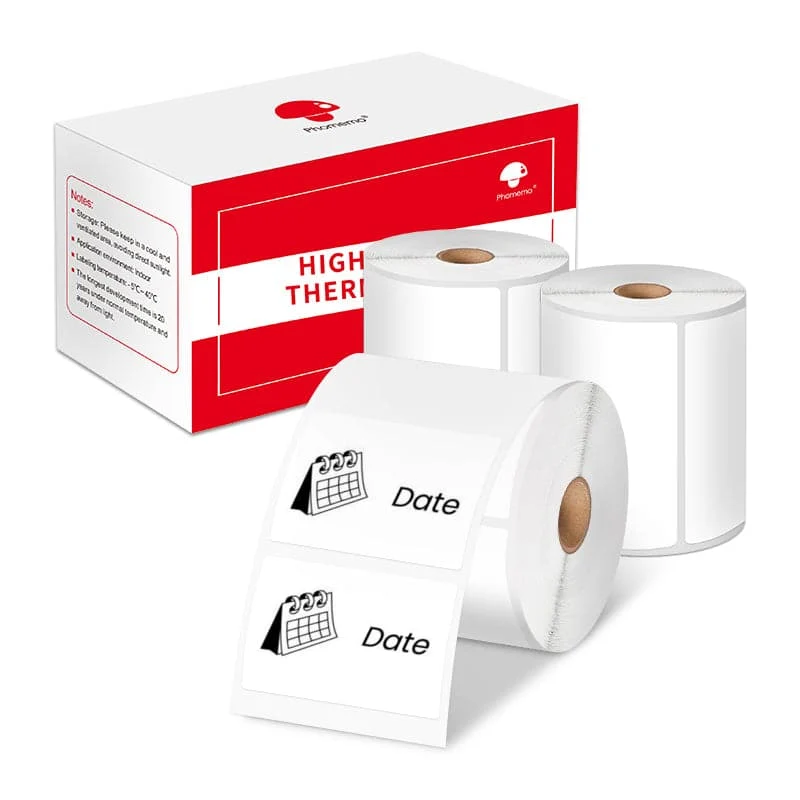 Phomemo 40×30mm White Thermal Label for M110/M150/M120/M200/M220/M221-3 Roll