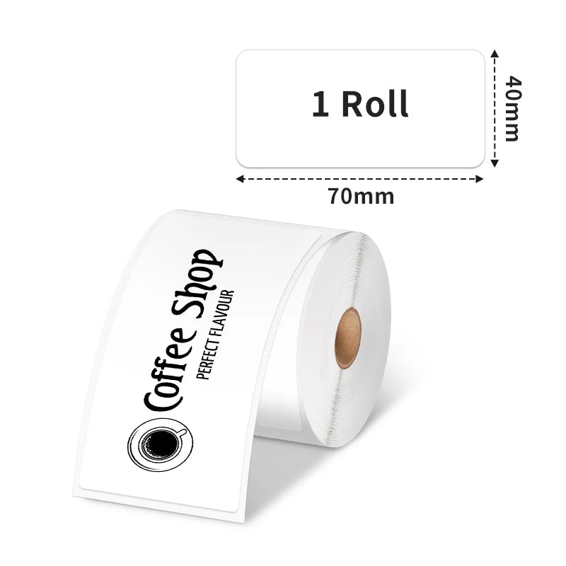 Phomemo 40×70mm White Thermal Label For M110/M120/M200/M220/M221/M150