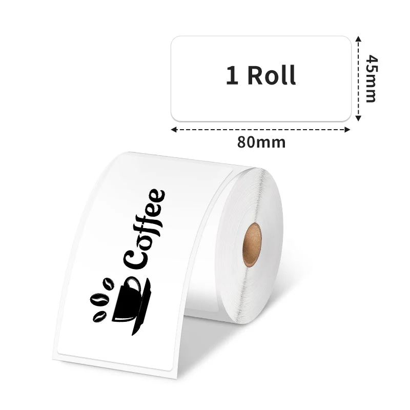Phomemo 45×80mm White Thermal Label For M110/M120/M200/M220/M221/M150