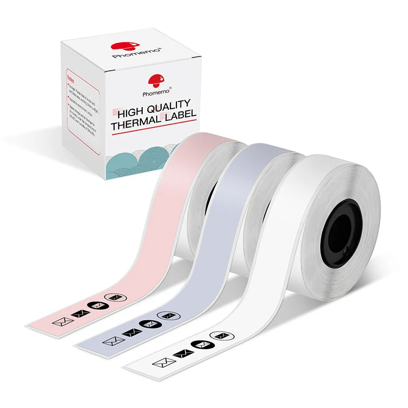 Phomemo 15mmx6m 3 Colors Continuous Label for D30/D35/Q30/Q30S